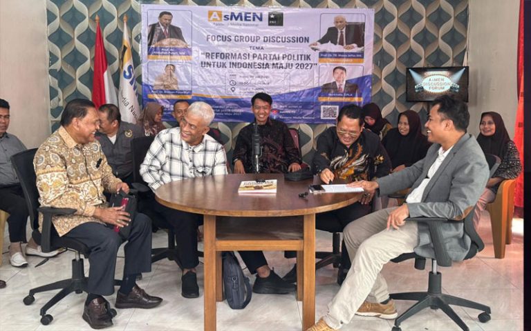 Terbaru: Forum Discussion Grup : Reformasi Politik Penguatan Sistem Kaderisasi Partai di Studio DPP AsMEN Bekasi